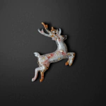Christmas tree toy with rose quartz "Deer" collection "Stories"